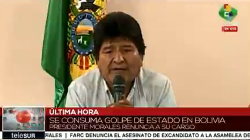 [VIDEO] FF.AA. de Bolivia sugieren a Evo Morales que renuncie a su mandato