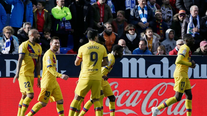 [VIDEO] Con gol de Arturo Vidal el Barcelona venció 2-1 al Leganés