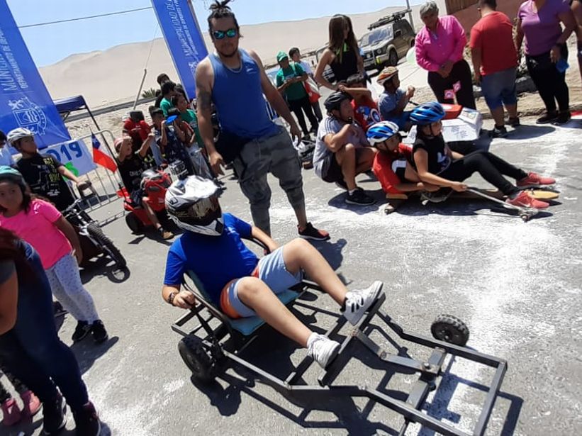 La carrera de mini cars. (IMA)