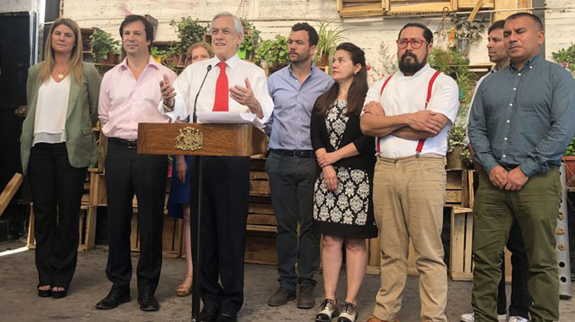Piñera anunció bono de $ 100 mil que llegará 1,3 millón de familias