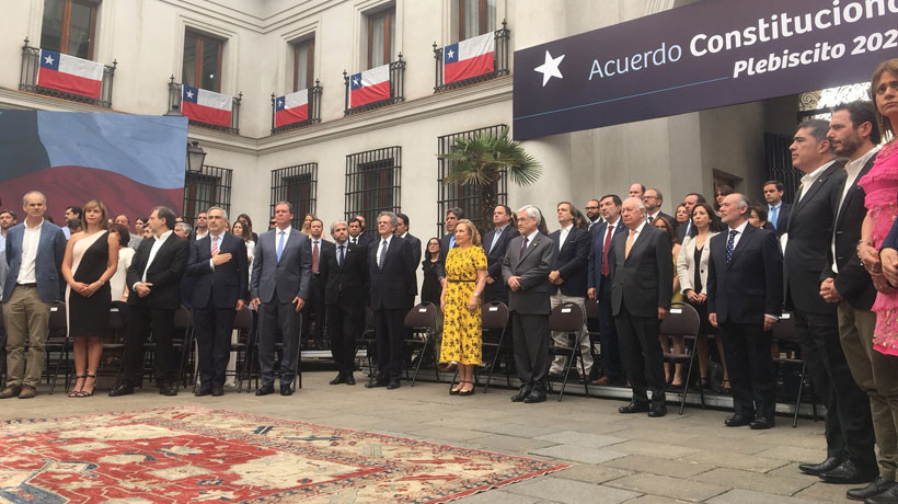 Piñera promulgó reforma para nueva Constitución: 