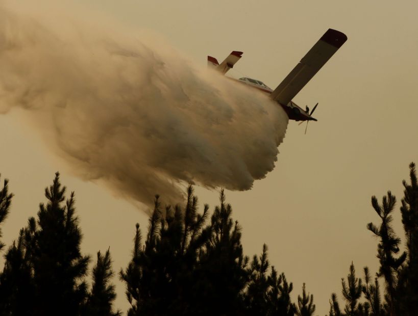 Cancelaron la Alerta Roja en Chillán Viejo por incendio forestal