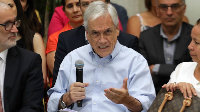 Sebastián Piñera llamó a la unidad con la oposición: 