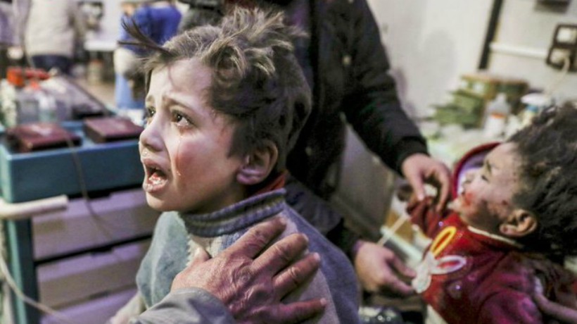 Más de 6.500 niños al día se vieron forzados a huir durante la semana pasada en el noroeste de Siria
