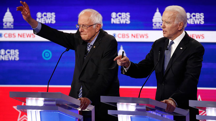 EE.UU.: El 'súper martes' se convierte en el primer duelo entre Sanders y Biden por la nominación demócrata