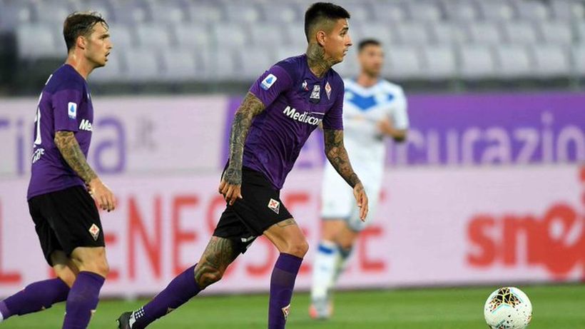 Erick Pulgar entró en los últimos minutos en derrota de la Fiorentina ante Lazio