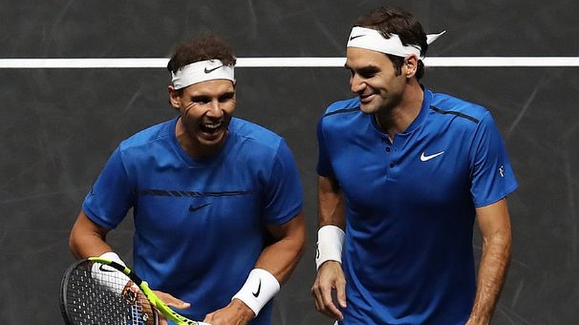 Roger Federer felicitó a Nadal por igualar su récord de 20 victorias en Grand Slam