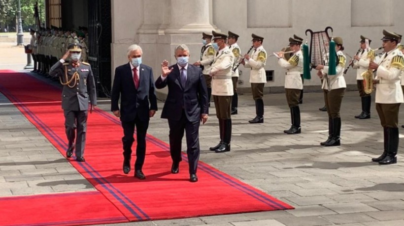 Piñera recibió a presidente de Colombia dando inicio a la Cumbre de la Alianza del Pacífico