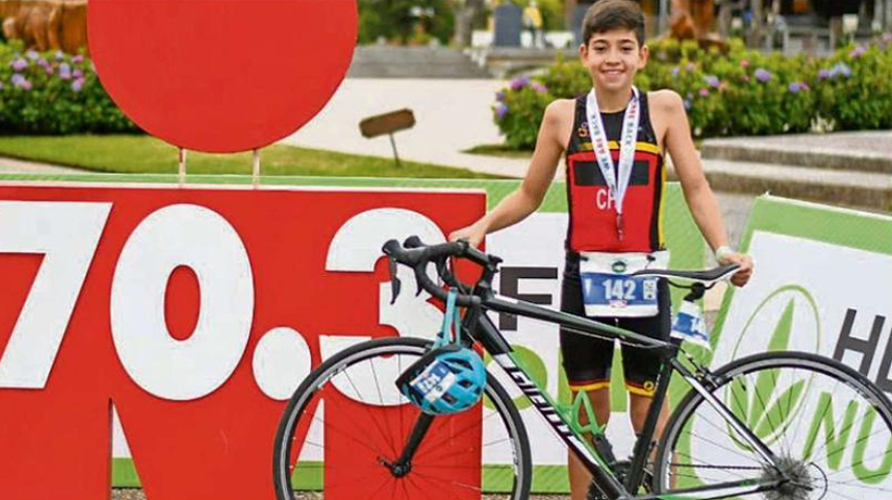 Destacan desempeño de Vicente Fuentes en el &quot;Mini Ironman Kids Challenge&quot; de Pucón