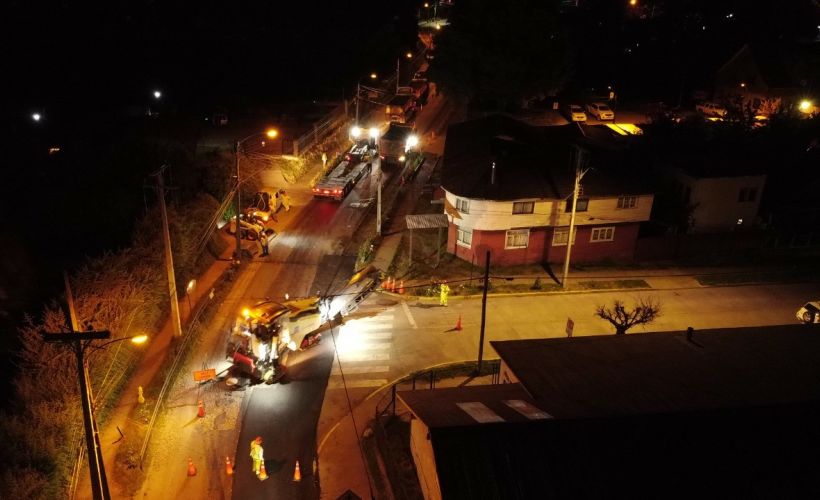 Informan avances de trabajos realizados en las calles de Panguipulli