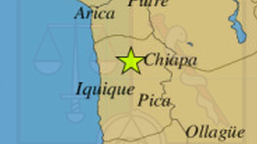 Un temblor de 3.9° Richter se registró esta mañana en Tarapacá