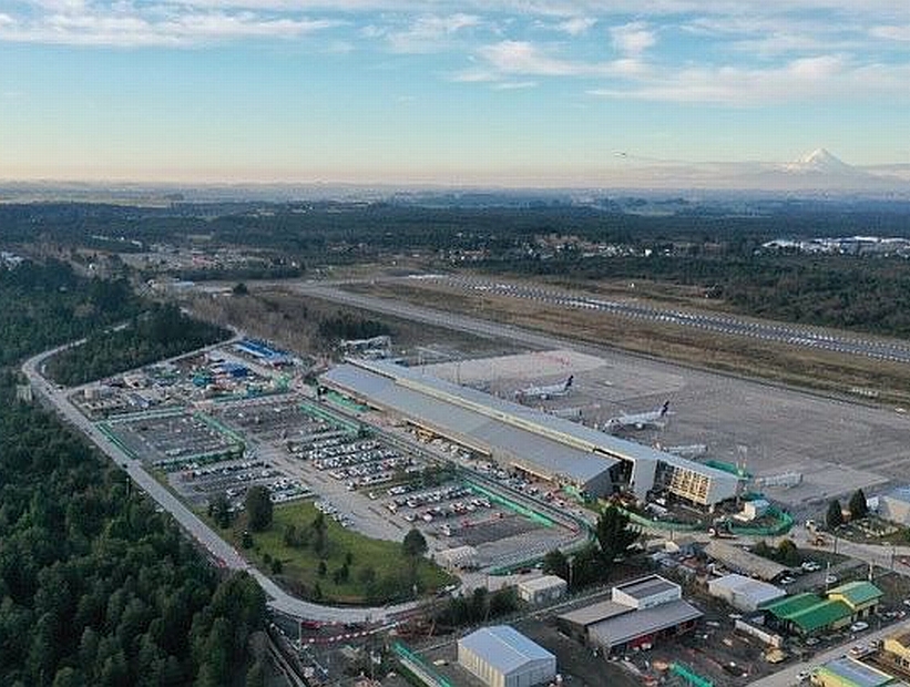 Avance de un 91,7% llevan obras de ampliación del aeropuerto El Tepual