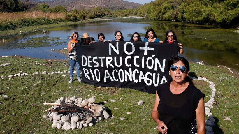 Vecinos y agrupaciones rechazan obras de canalización del Río Aconcagua
