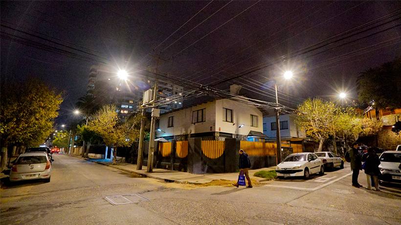 104 iluminarias fueron entregadas al sector de Chorrilos en Viña del Mar