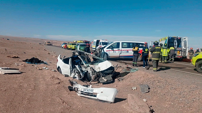 Colisión frontal en la ruta de la sal deja 3 heridos graves