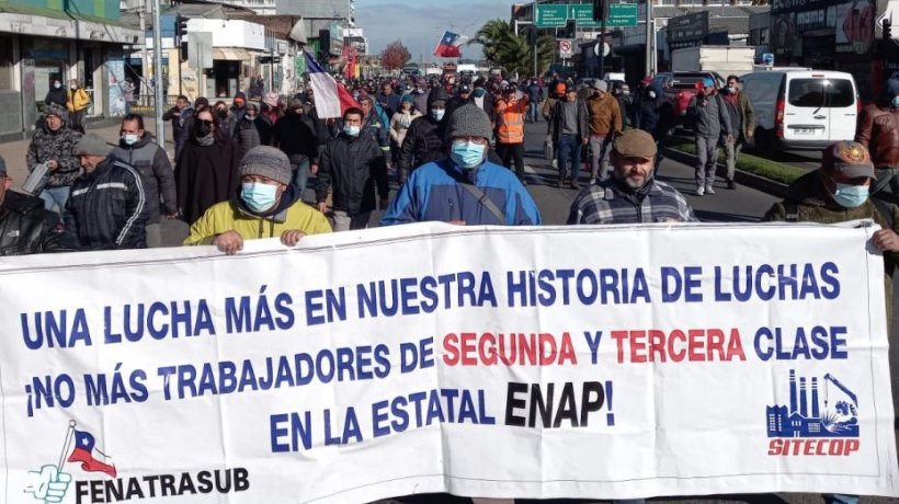 Federación Nacional de Trabajadores Subcontratados expondrá en el Congreso por conflicto con Enap
