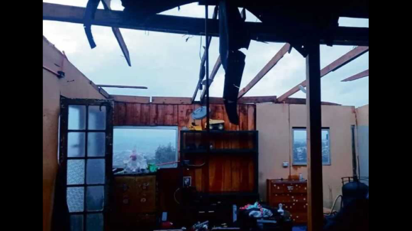 Cerro Bellavista: temporal voló los techos de 4 casas en campamento dejando 20 damnificados