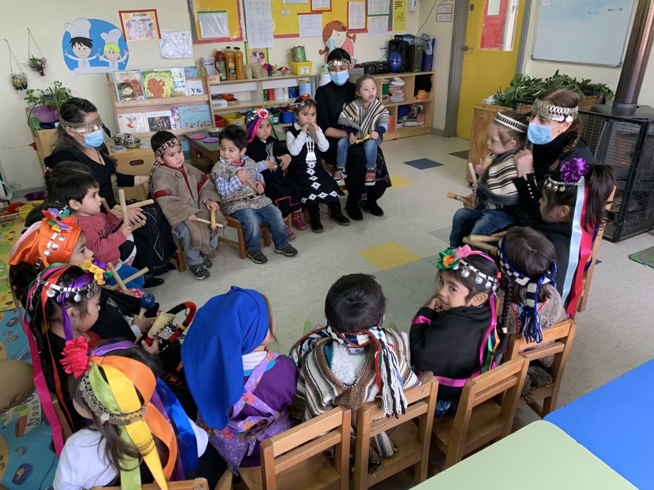 Jardines Infantiles de Integra La Araucanía celebran el año nuevo mapuche