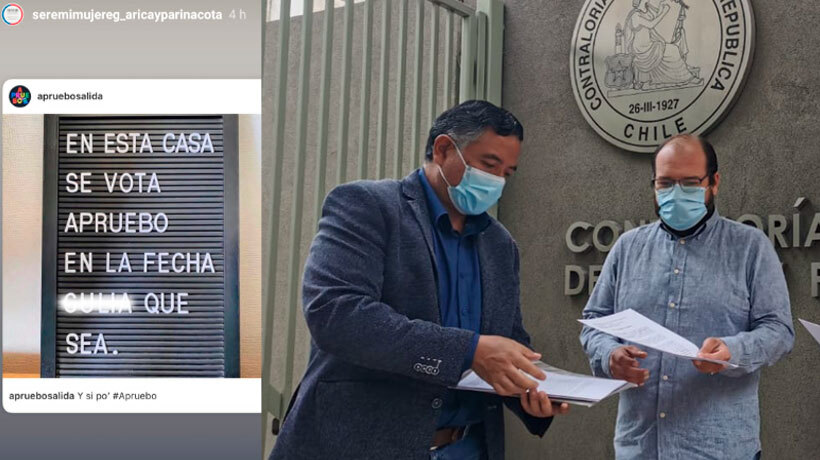 Denuncian a la seremi de la Mujer de Arica y Parinacota por hacer propaganda política a favor del Apruebo en sus redes sociales