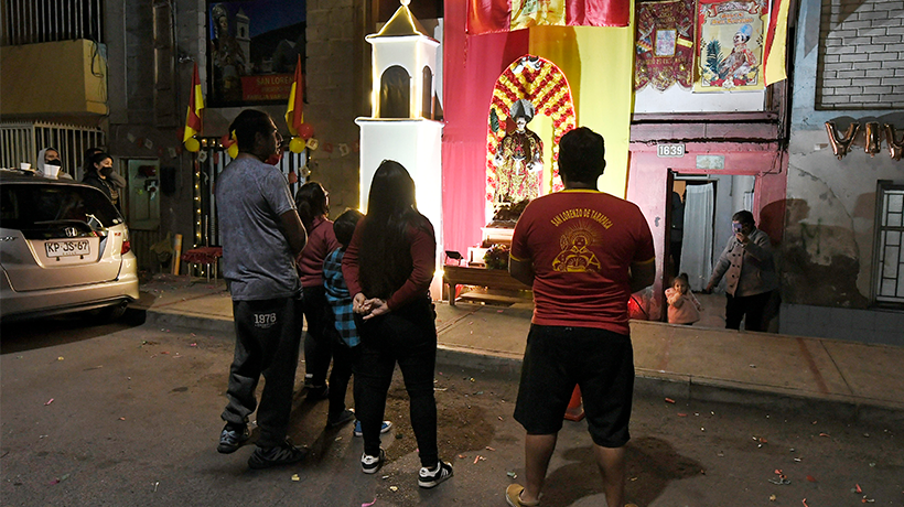 Fieles de San Lorenzo preparan fiesta presencial en Iquique Fieles de San Lorenzo preparan fiesta presencial en Iquique