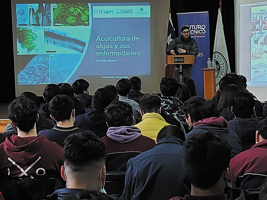 En Santo Tomás Puerto Montt se desarrolló jornada de actualización para estudiantes acuícolas