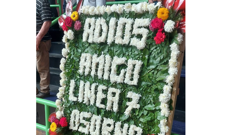 Representación de la línea 7 de Osorno estuvo presente en velorio de Zalo Reyes