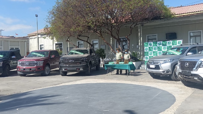 Carabineros logró recuperar cinco automóviles con encargo por robo en Antofagasta