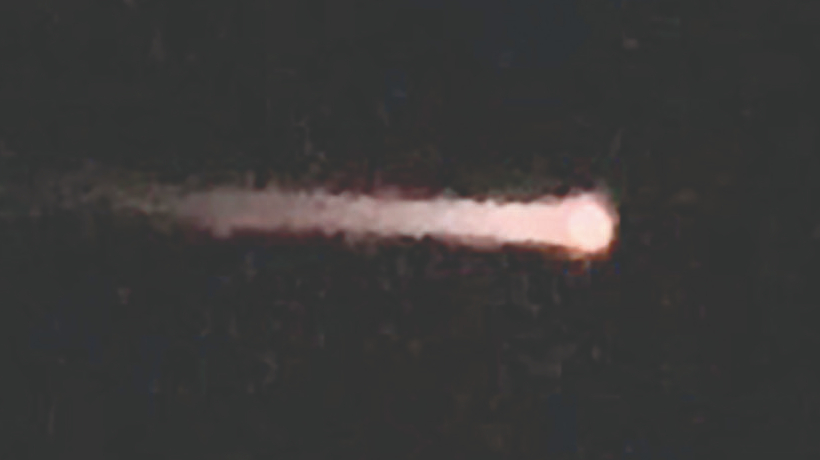 No era un meteorito: captan caída de propulsor de cohete en San Pedro de Atacama No era un meteorito: captan caída de propulsor de cohete en San Pedro de Atacama