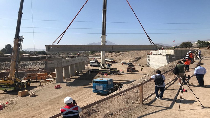 Puente más grande de Copiapó lleva un 40% de avance