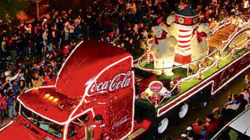 Caravana navide a de Coca Cola vuelve con un nico recorrido por