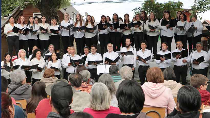 Realizan conciertos de Navidad en los barrios de Temuco