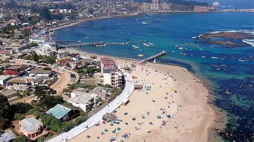 La bahía de Algarrobo es una de las más erosionadas del país según lo determinó un estudio