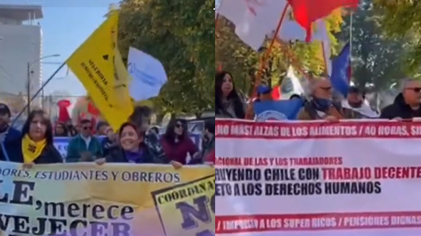 Decenas de personas se congregaron en Temuco por el Día Internacional de los Trabajadores