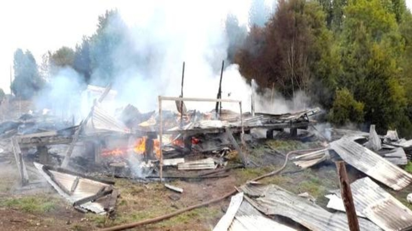 Potente incendio en Ancud deja cinco damnificados