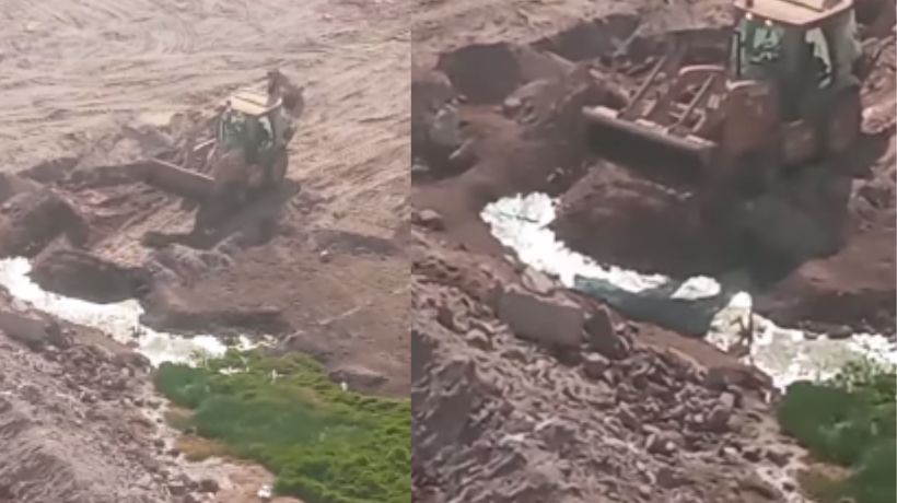 Registran a maquinaria interviniendo curso de agua en vertientes cercanas a Humedal de Carrizo en Antofagasta Registran a maquinaria interviniendo curso de agua en vertientes cercanas a Humedal de Carrizo en Antofagasta