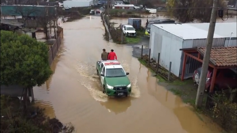 VIDEO] Alcaldesa de Arauco informó que hay 250 familias afectadas por crecida del río Pichilo