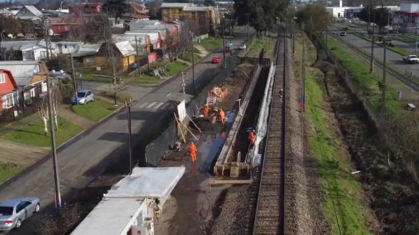 Padre Las Casas: nueva estación de tren ya presenta un 12% de avance Padre Las Casas: nueva estación de tren ya presenta un 12% de avance