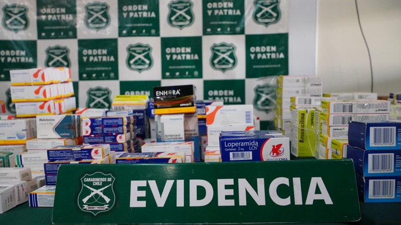 Operativo policial en Chillán logra incautar millones de pesos en fármacos y cigarrillos