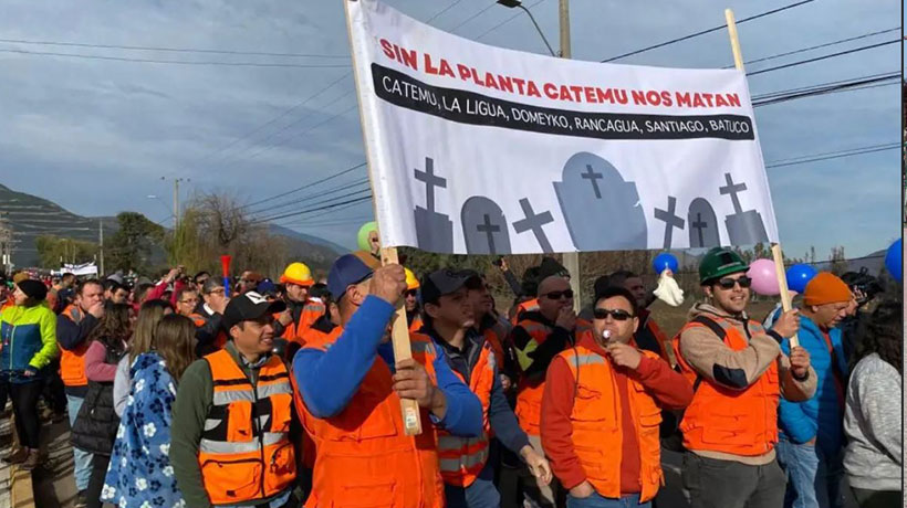 Video Trabajadores Realizaron Masiva Marcha En Catemu Por Eventual Cierre De Planta De Cobre 3991