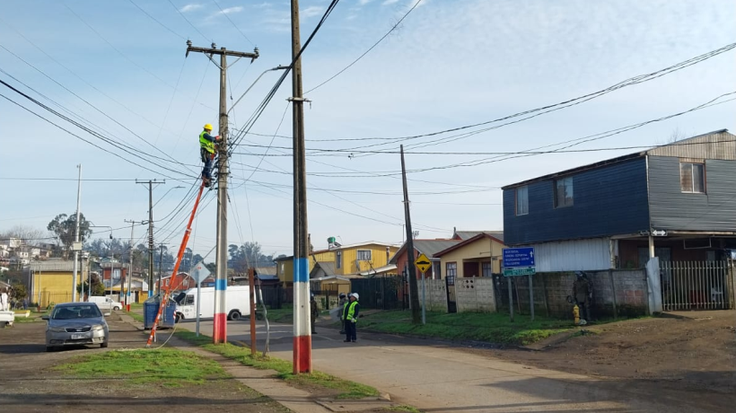 Realizaron nuevo descuelgue de conexiones irregulares en Talcahuano