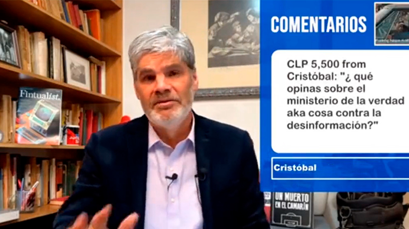 [VIDEO] Juan Cristóbal Guarello se declaró reacio a la Comisión contra la Desinformación