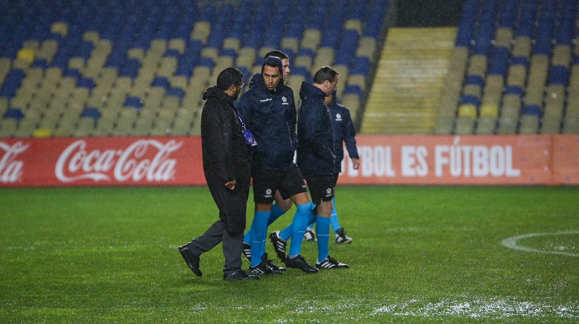 El partido de Audax y Ñublense por Copa Sudamericana fue suspendido por lluvias en Concepción