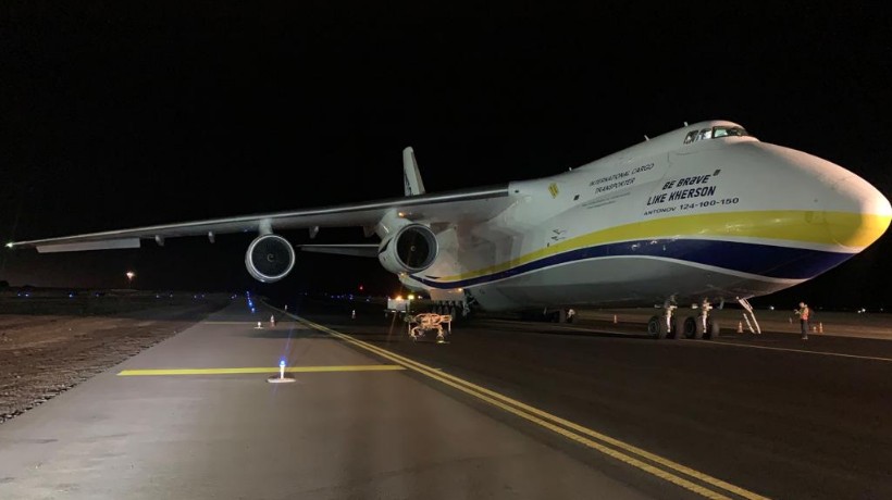 El avión de carga más grande del mundo aterrizó en Antofagasta