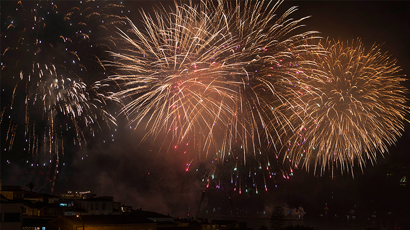 Ciudades con fuegos artificiales para el Año Nuevo 2024 - La Tercera