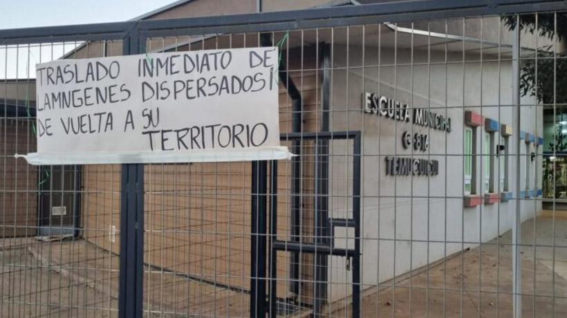 Escuela municipal de Temucuicui fue tomada por comunidades mapuche