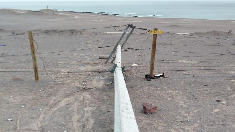 CGE denuncia tercer ataque a la red eléctrica en sector sur de Iquique en menos de 48 horas
