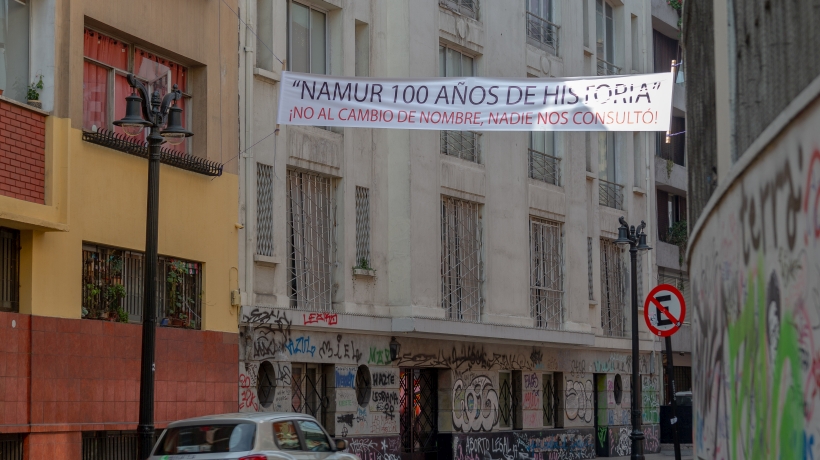 Calle Namur de Santiago no cambiará de nombre tras reclamos