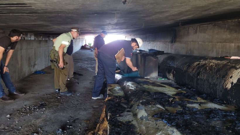 Sujetos habr an quemado y vandalizado tuber a en Iquique siete