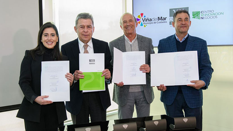 Municipalidad de Viña del Mar firma convenio de colaboración con el Centro de Innovación y Negocios del Distrito V21 Municipalidad de Viña del Mar firma convenio de colaboración con el Centro de Innovación y Negocios del Distrito V21