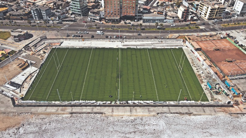 Complejo Las Almejas de Antofagasta muestra un 60% de avance en su renovación tras 2 años de abandono